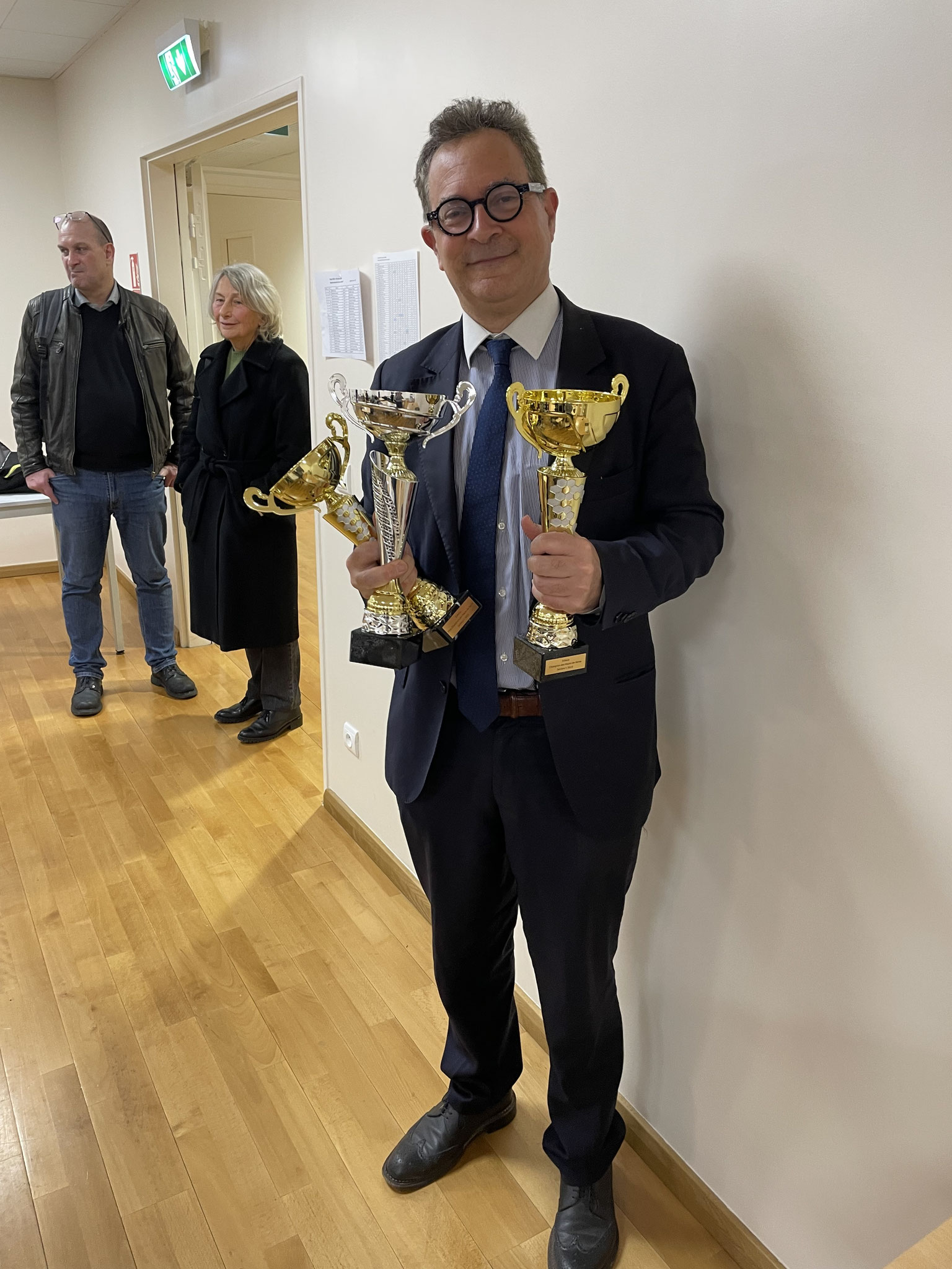 Yves Marek (2ème au Général, Champion Hauts-de-Seine Seniors +, et la 3ème coupe pour Marc Kirszenberg, Vice-Champion Sep)
