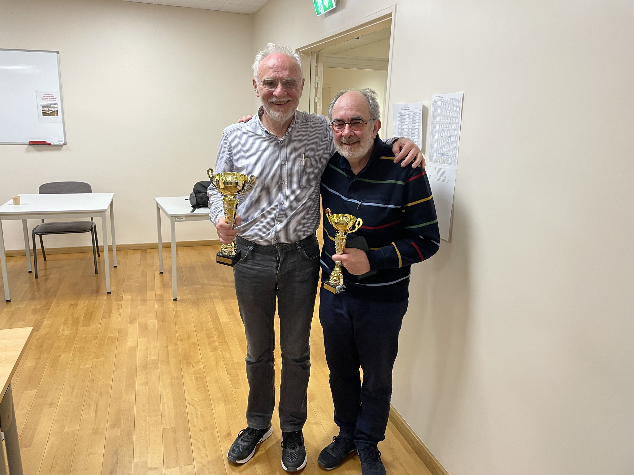 Ranko Djogasevic (3ème au Général, Champion HDS Vétérans), Didier Gazay (Vice-Champion HDS Vétérans, 4ème au Général)